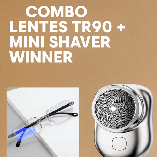 LENTES TR90 + MINI AFEITADORA PORTATIL